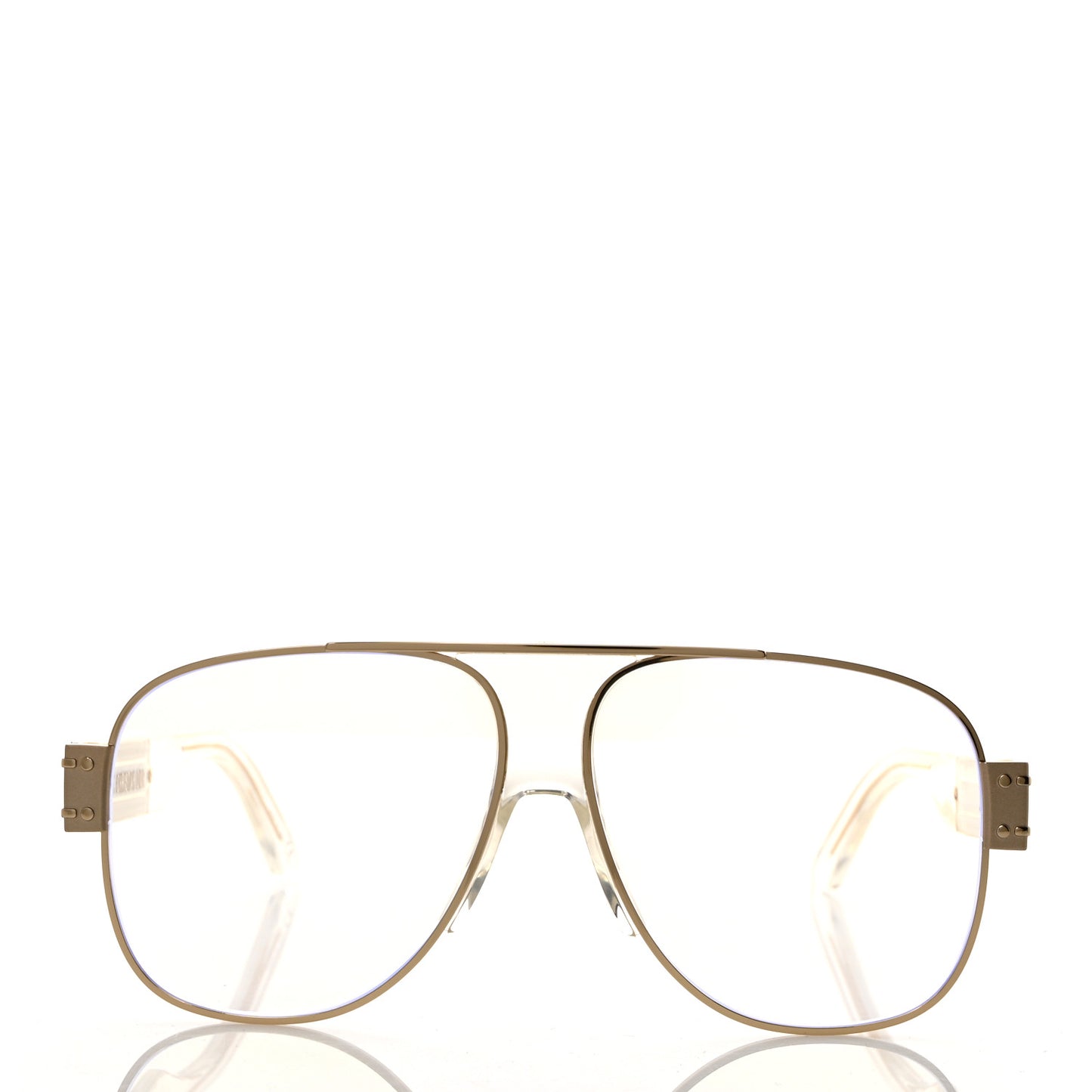 Metal Acetate Diorsignature A3U Sunglasses Gold
