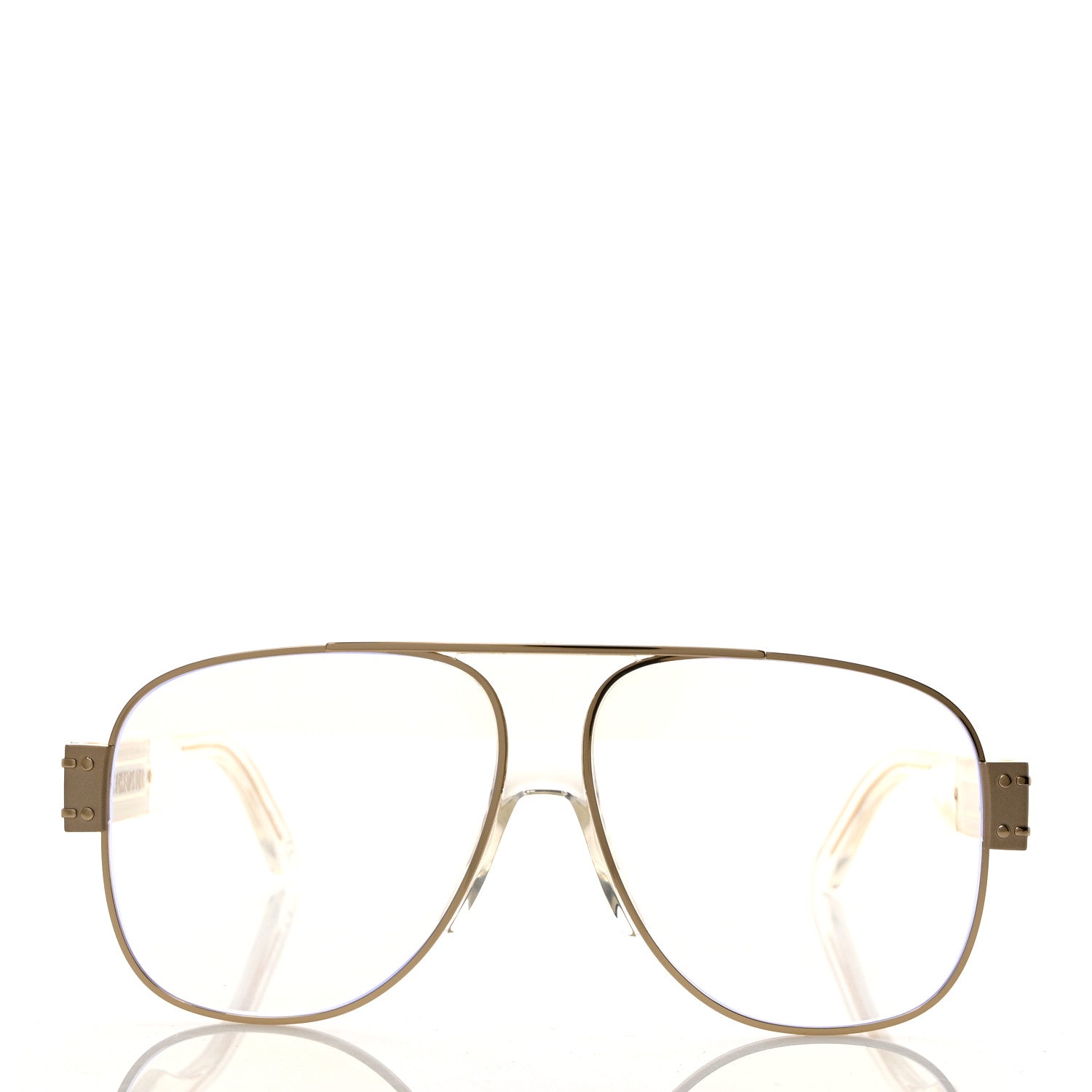 Christian Dior Metal Acetate Diorsignature A3U Sunglasses Gold 2 of 8