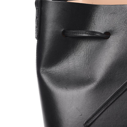 Mansur Gavriel Vegetable Tanned Calfskin Bucket Bag Black Ballerina 19 of 19
