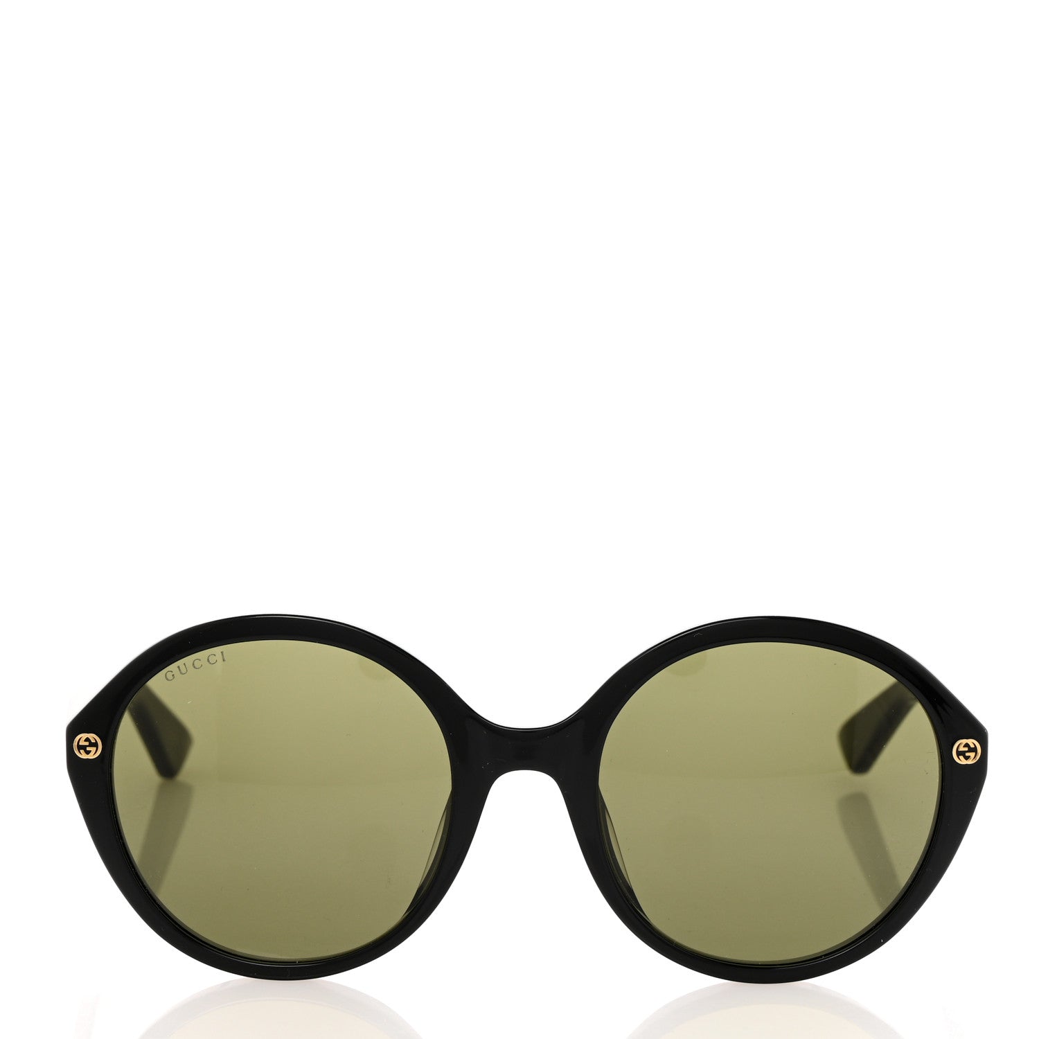 Gucci Acetate Round Sunglasses GG0023S Black 2 of 7