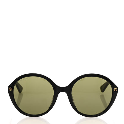 Gucci Acetate Round Sunglasses GG0023S Black 2 of 7
