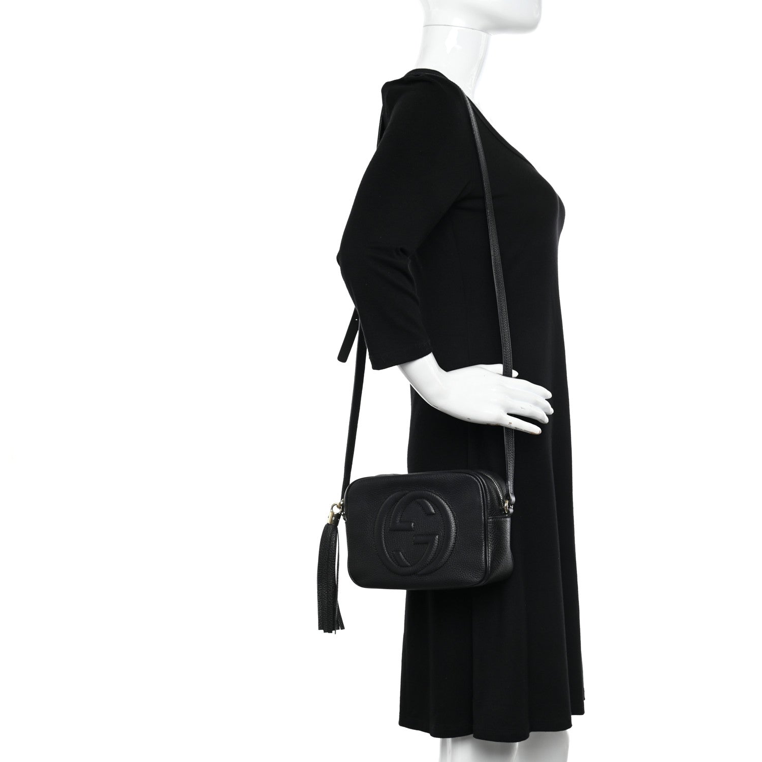Gucci Pebbled Calfskin Small Soho Disco Bag Black 2 of 13