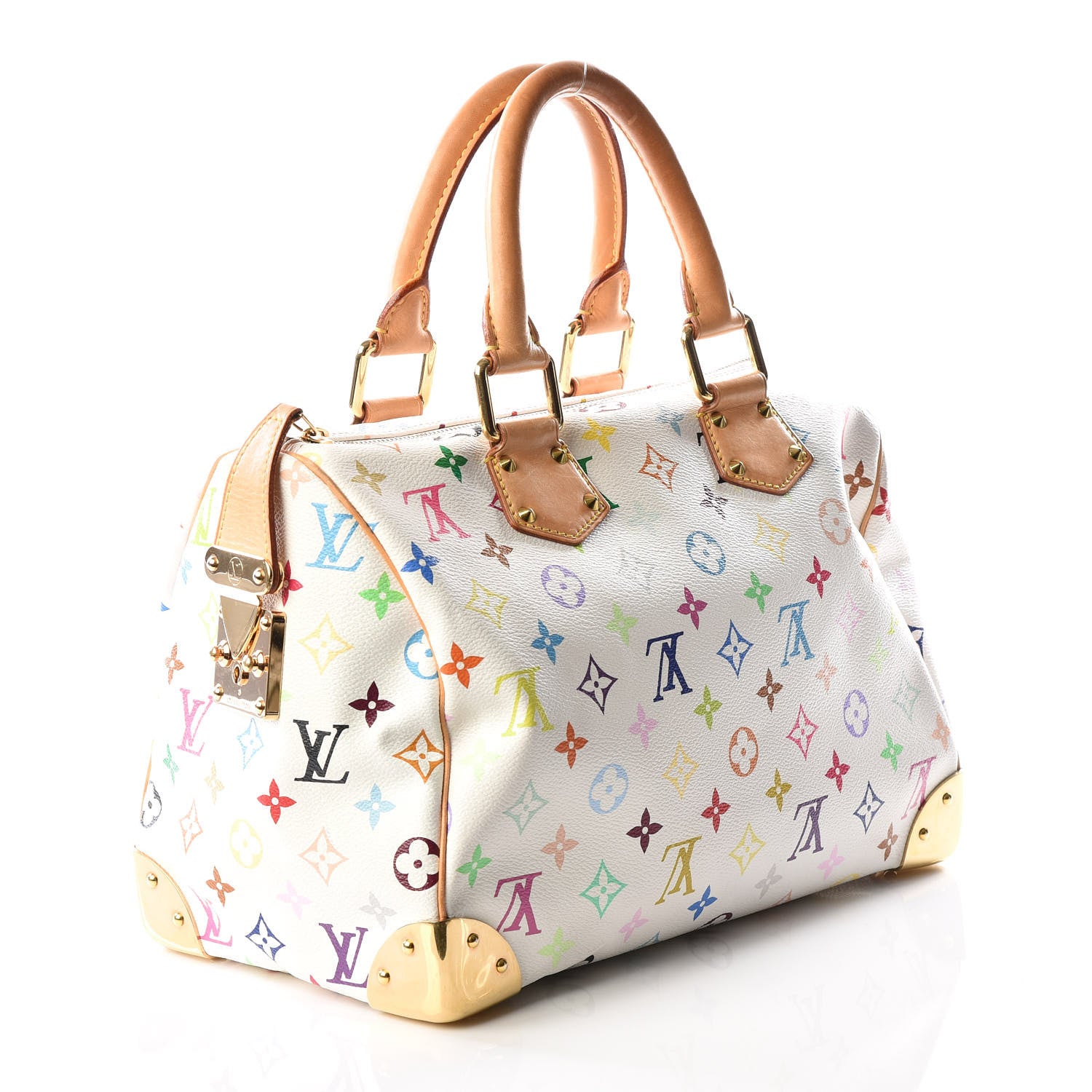 Louis Vuitton Monogram Multicolor Speedy 30 White 2 of 14
