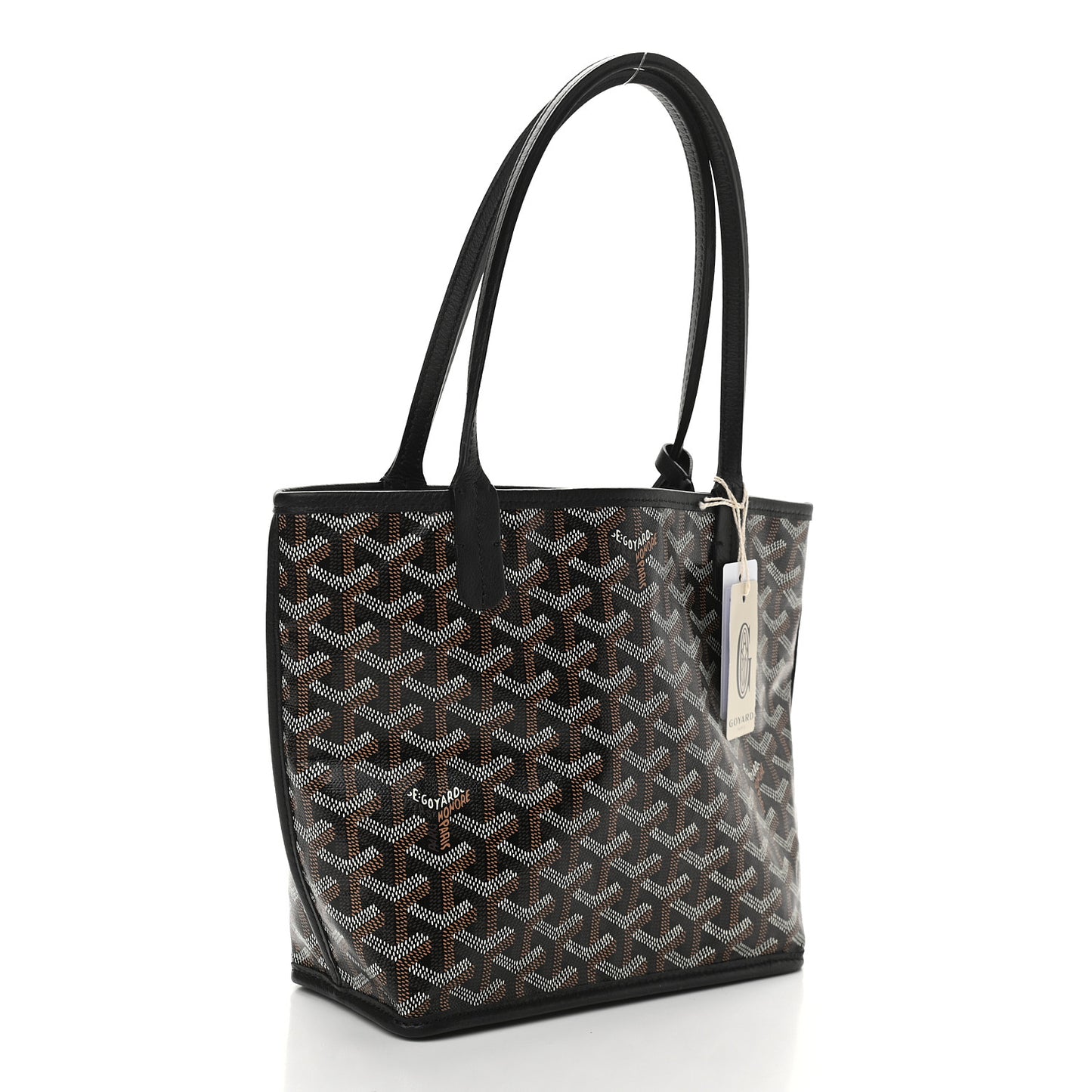 Goyardine Reversible Mini Anjou Black