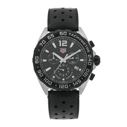 Tag Heuer Stainless Steel Rubber 43mm Formula 1 Chronograph Quartz Watch Black CAZ1010 1 of 4