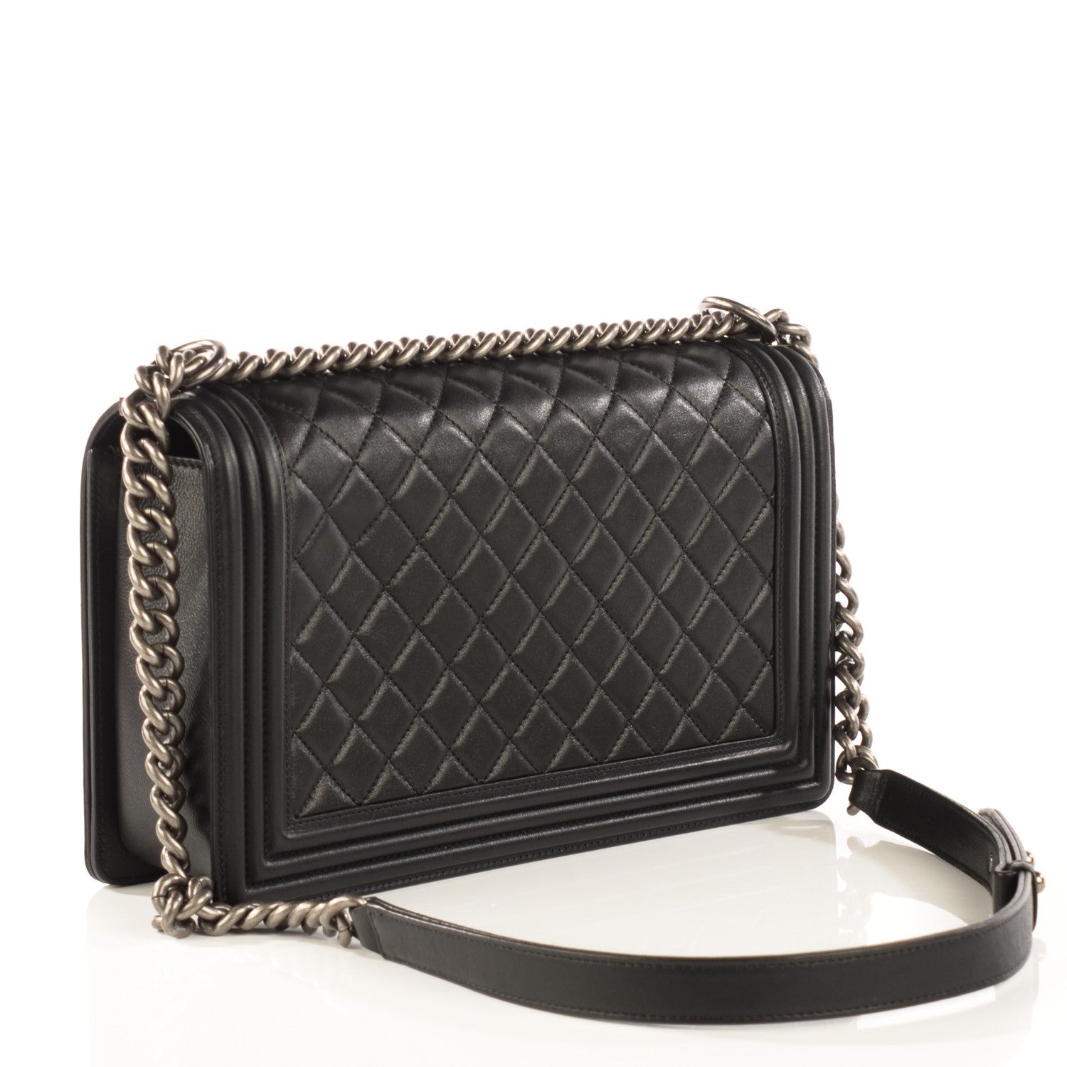 Chanel Calfskin Quilted New Medium Boy Flap Black 3 of 9