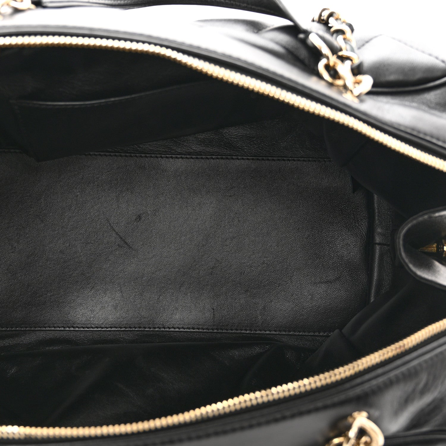 Chanel Lambskin Quilted Medium Bowling Bag Black 6 of 10