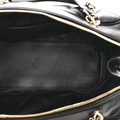 Chanel Lambskin Quilted Medium Bowling Bag Black 6 of 10