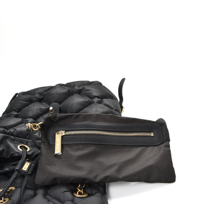 Chanel Iridescent Calfskin Quilted Chesterfield Backpack Black 10 of 11