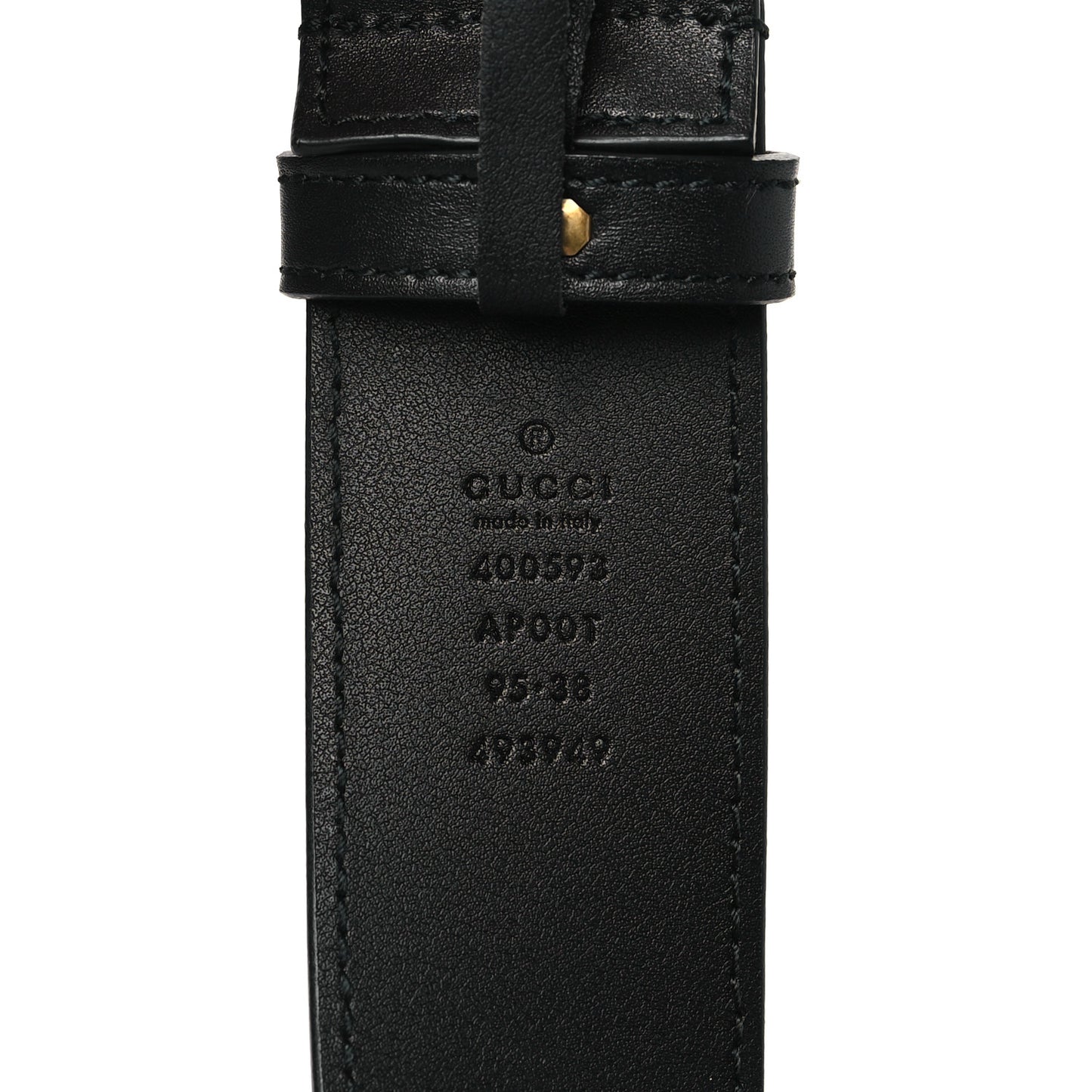 Calfskin Double G 40mm Belt 95 38 Black