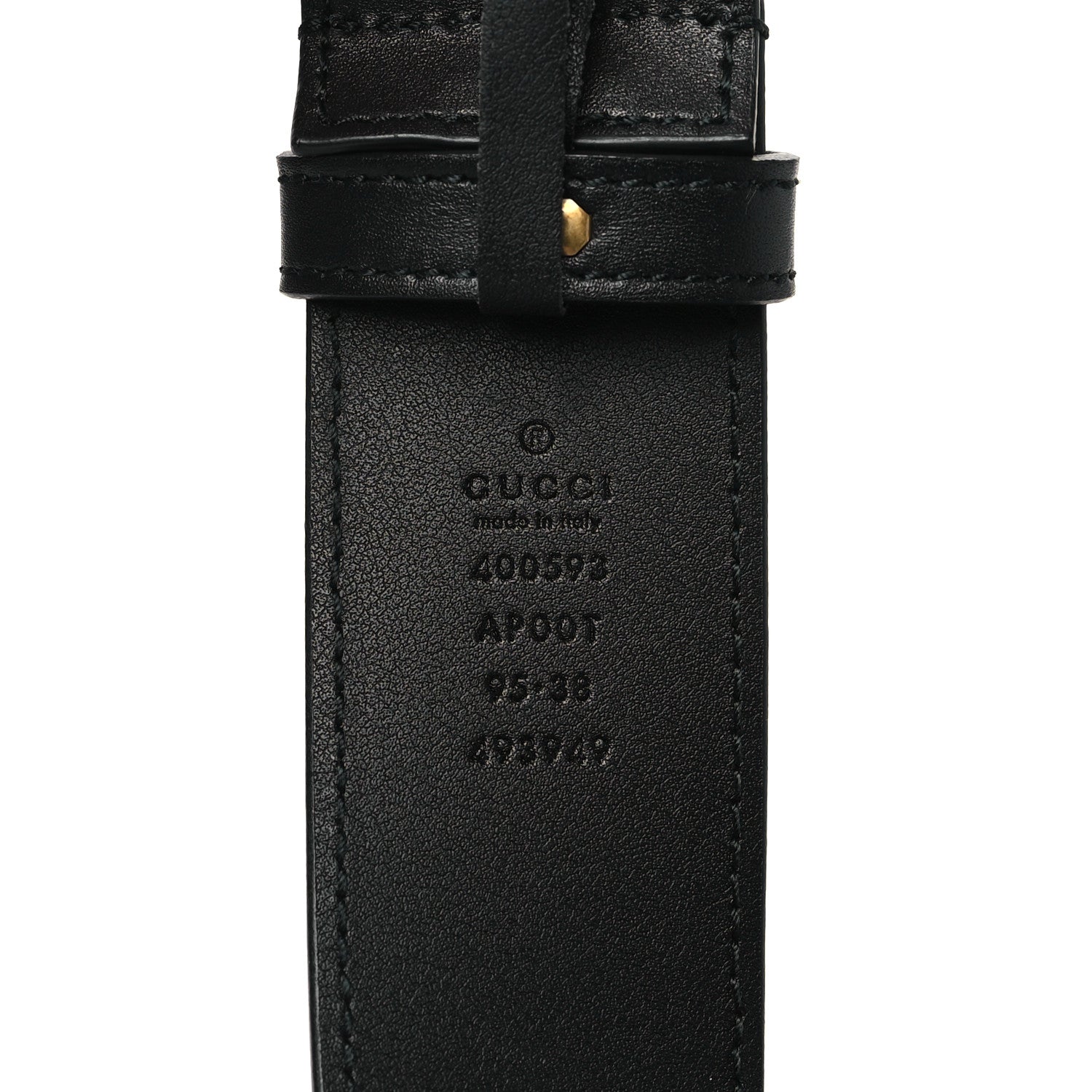 Gucci Calfskin Double G 40mm Belt 95 38 Black 4 of 6