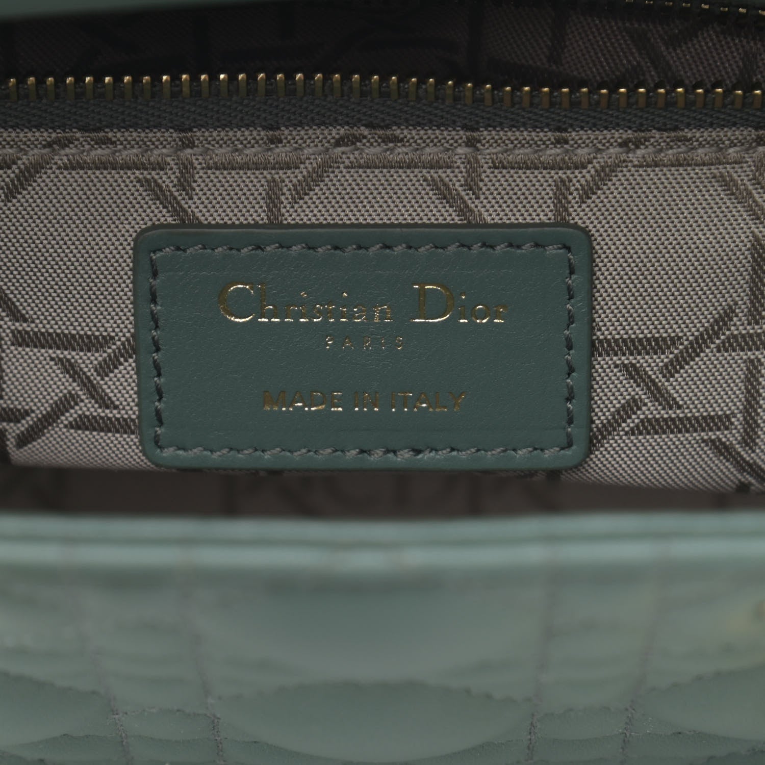 Christian Dior Lambskin Cannage Small My ABCDior Lady Dior Army Green 6 of 11
