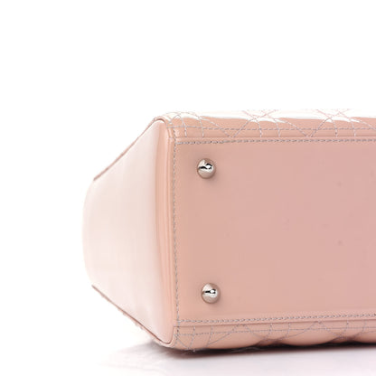 Christian Dior Patent Cannage Medium Lady Dior Rose Clair 7 of 10