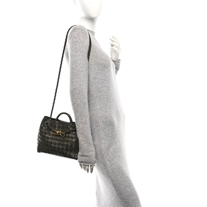 Bottega Veneta Nappa Intrecciato Small Andiamo Shoulder Bag Cypress 2 of 12