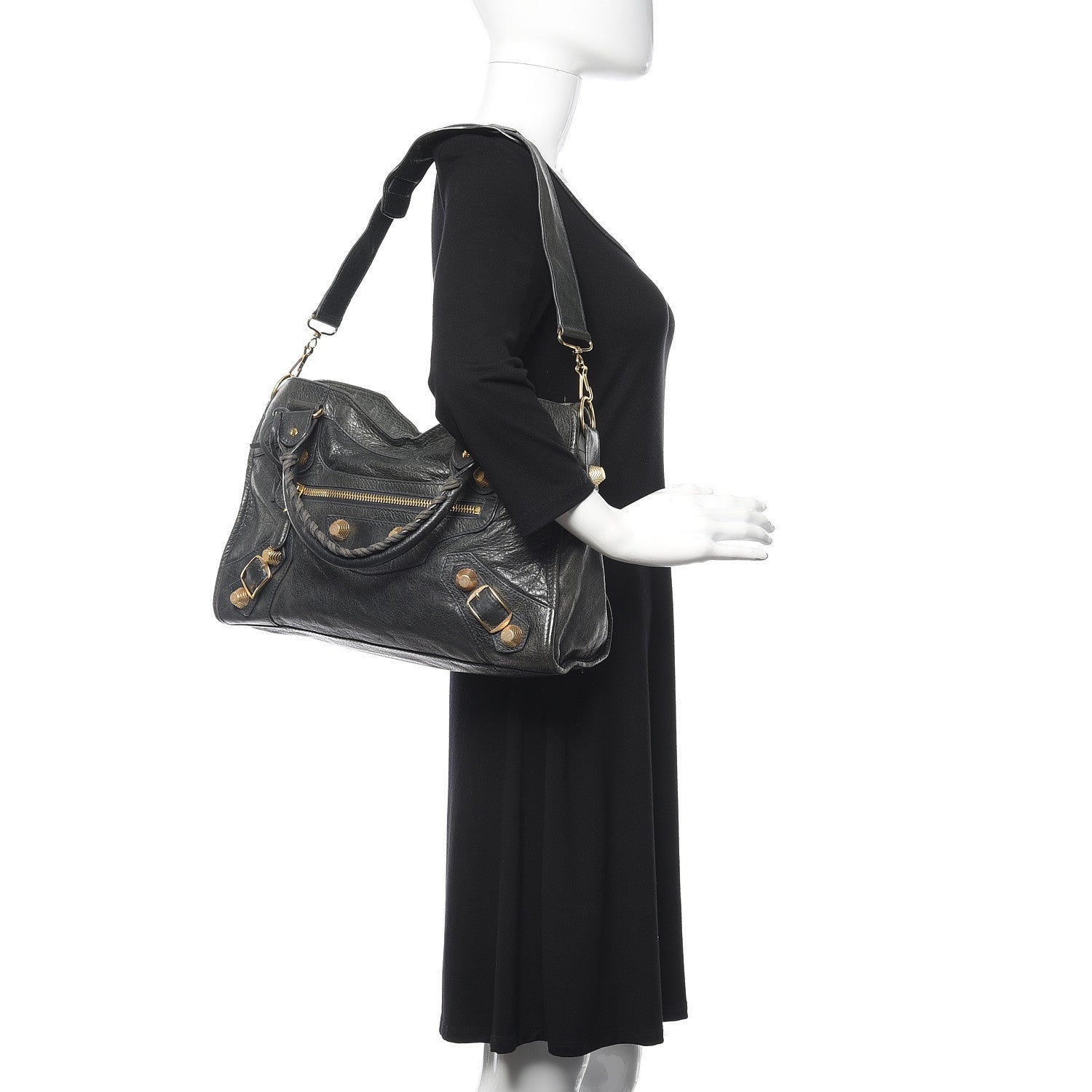 Balenciaga Agneau Giant 21 Gold Hardware City Anthracite 2 of 11