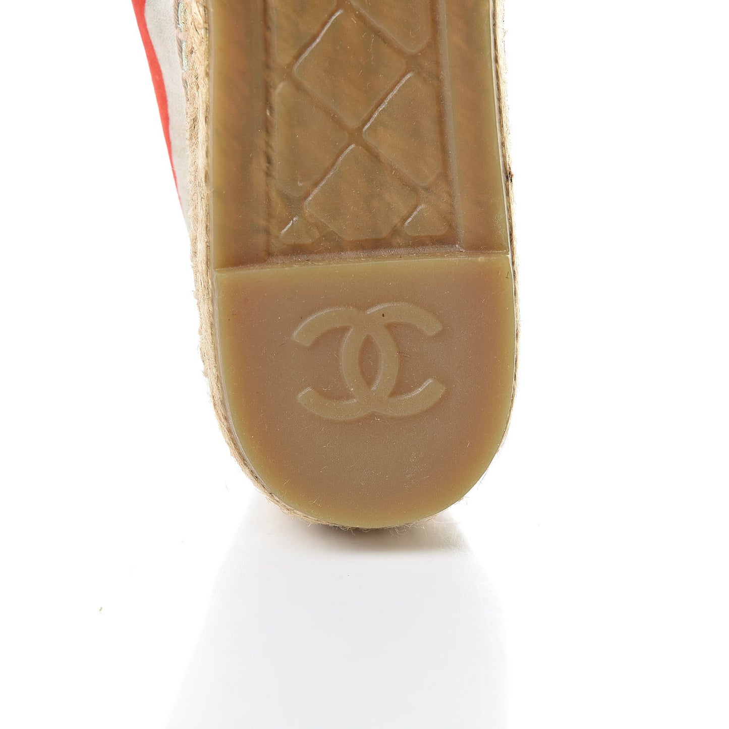 Patent Fabric Striped CC Espadrilles 39 Multicolor Black