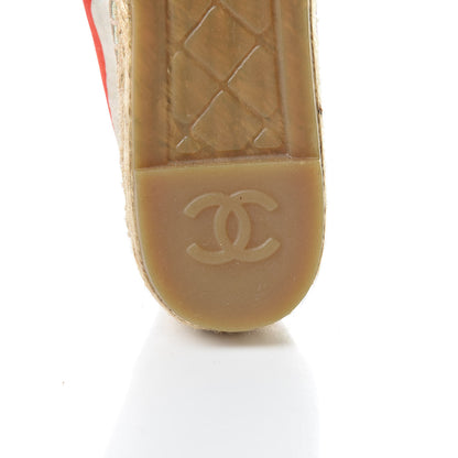 Chanel Patent Fabric Striped CC Espadrilles 39 Multicolor Black 8 of 13