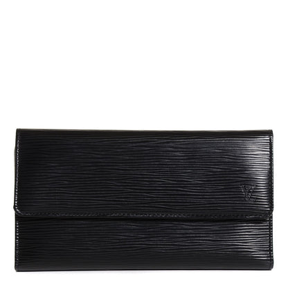 Louis Vuitton Epi Porte Tresor International Wallet Black 1 of 7