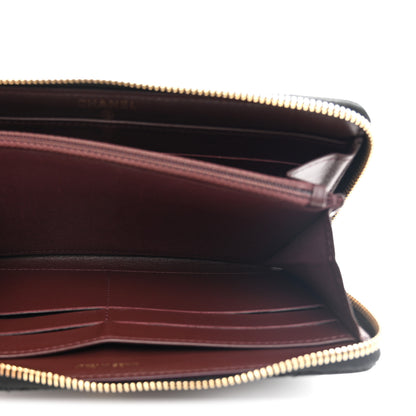 Chanel Caviar Quilted Large Gusset Zip Around Wallet Black 6 of 9