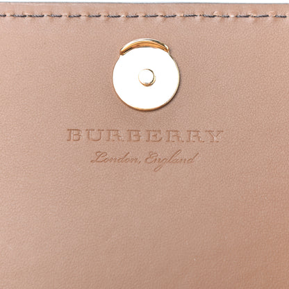 Burberry Derby Calfskin House Check Wallet On Chain Tan 6 of 8