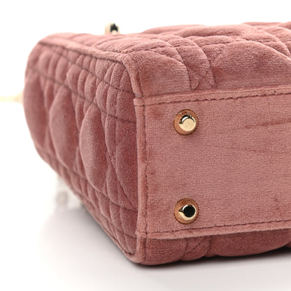 Christian Dior Velvet Mini Lady Dior Pink 8 of 9
