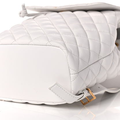 Versace Calfskin Quilted Medusa Backpack White 7 of 7