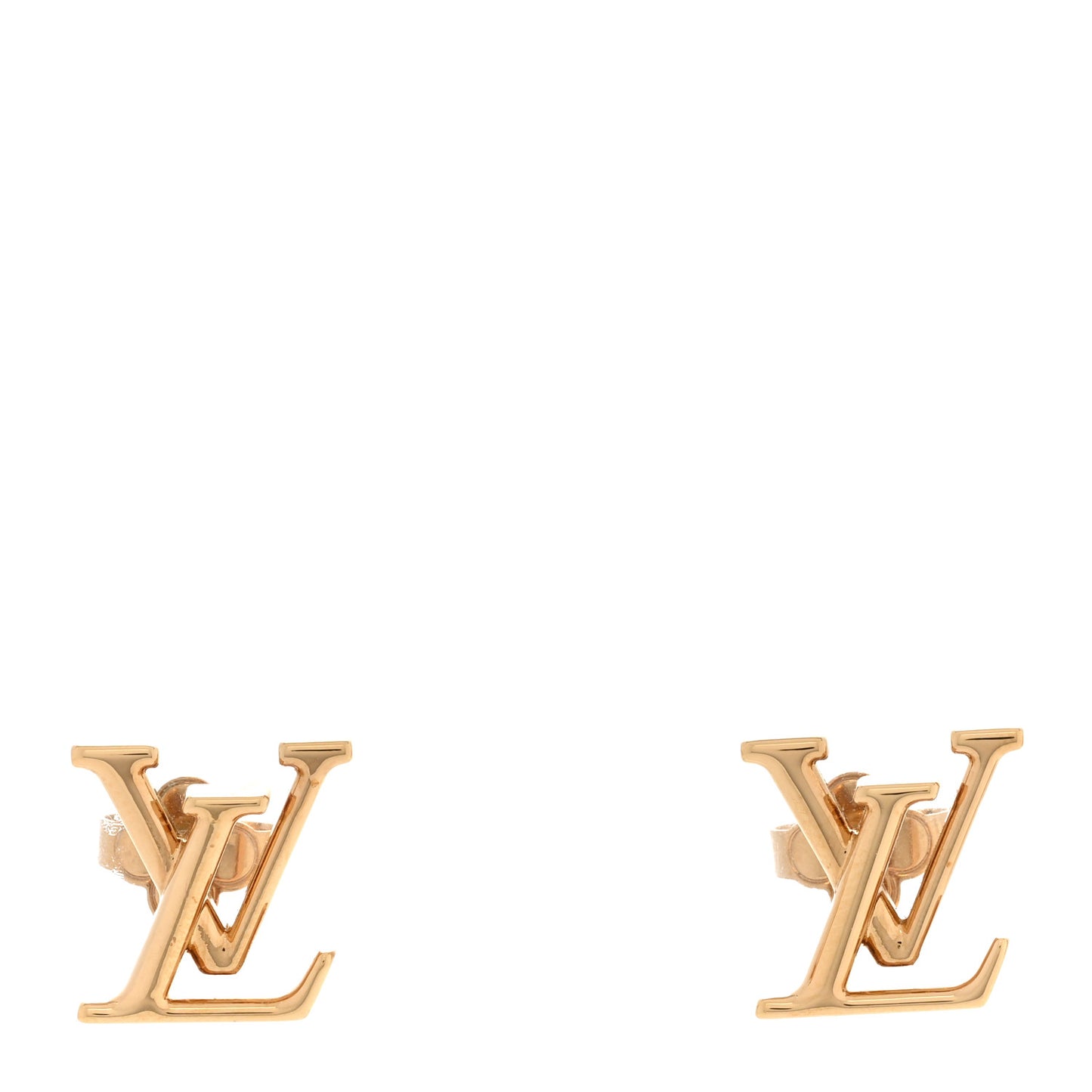 Metal LV Iconic Earrings Gold