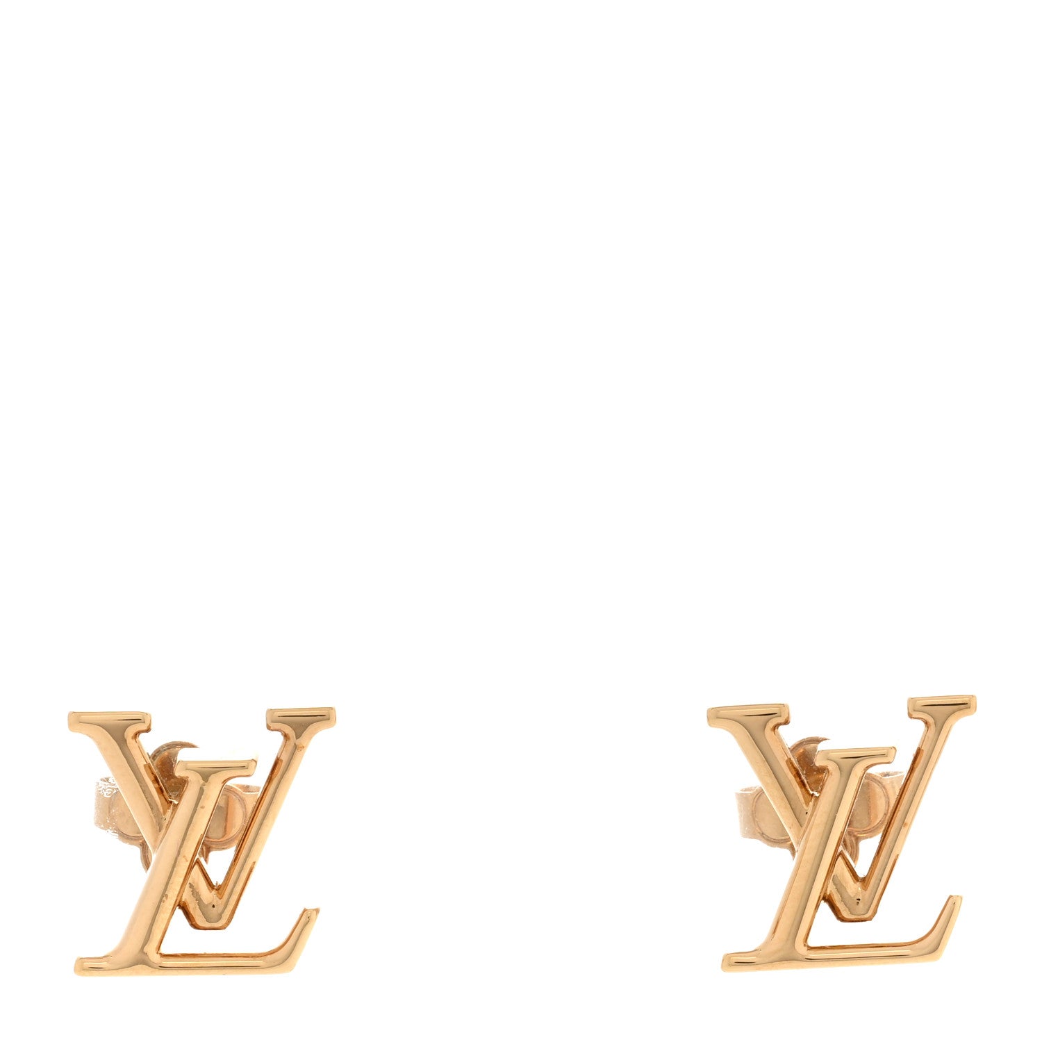 Louis Vuitton Metal LV Iconic Earrings Gold 1 of 6