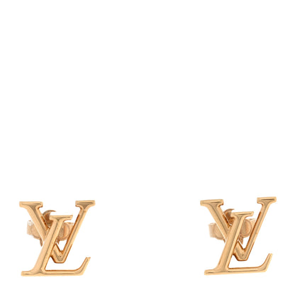 Louis Vuitton Metal LV Iconic Earrings Gold 1 of 6