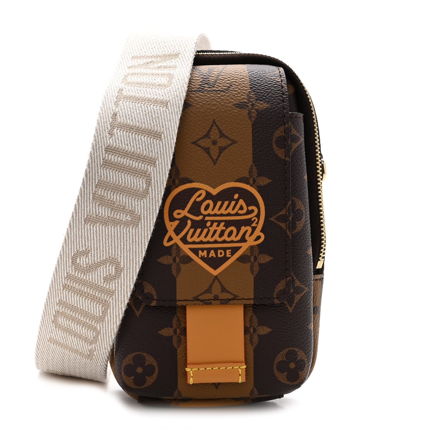 X NIGO Reverse Monogram Flat Double Phone Pouch