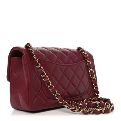 Chanel Lambskin Quilted Mini Rectangular Flap Burgundy 3 of 11