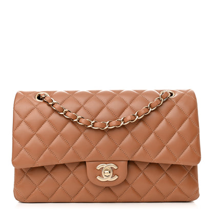 Chanel Lambskin Quilted Medium Double Flap Brown 1 of 10