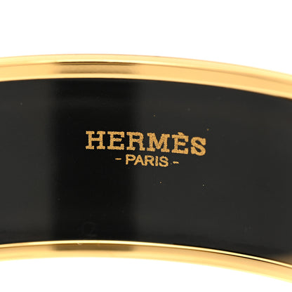 Hermes Enamel Printed Tea For Two Wide Bracelet 65 Lumiere 4 of 6