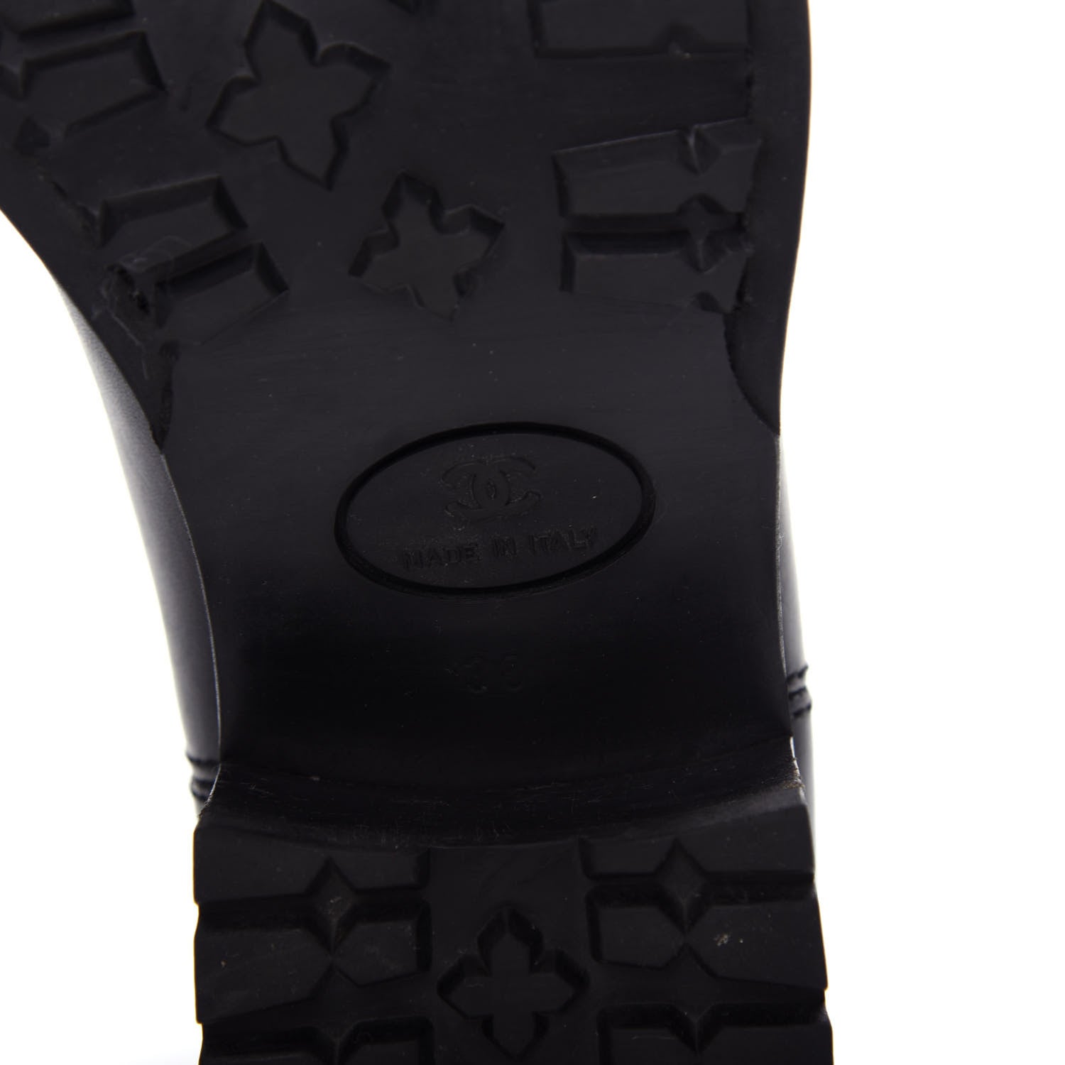 Chanel Calfskin Elastic Short Boots 37.5 Black 9 of 10