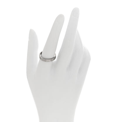 Cartier 18K White Gold 4mm LOVE Wedding Band Ring 58 8.5 2 of 4