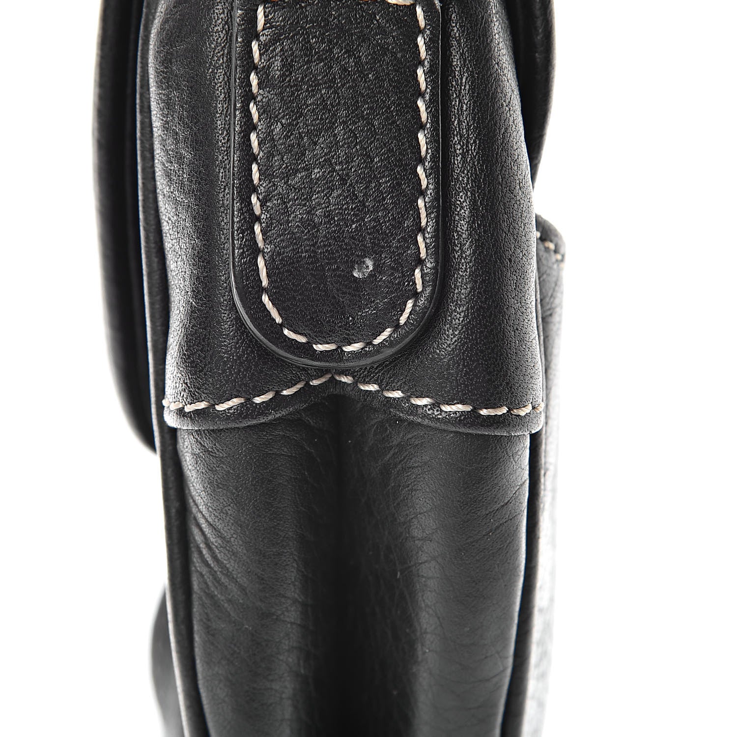 Christian Dior Calfskin Saddle Bag Black 12 of 16