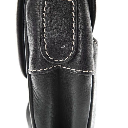 Christian Dior Calfskin Saddle Bag Black 12 of 16