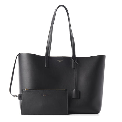 Saint Laurent Calfskin Large Shopping Tote Black 1 of 10