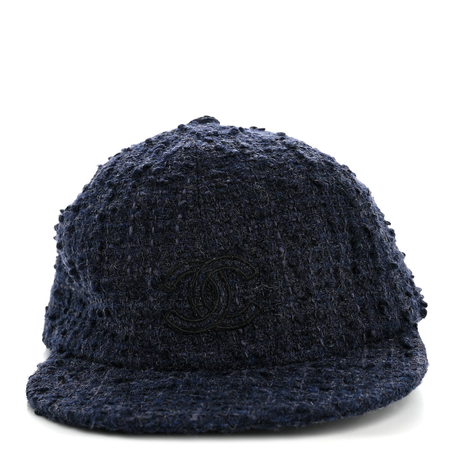 Chanel Tweed CC Cap Hat L Blue 3 of 8
