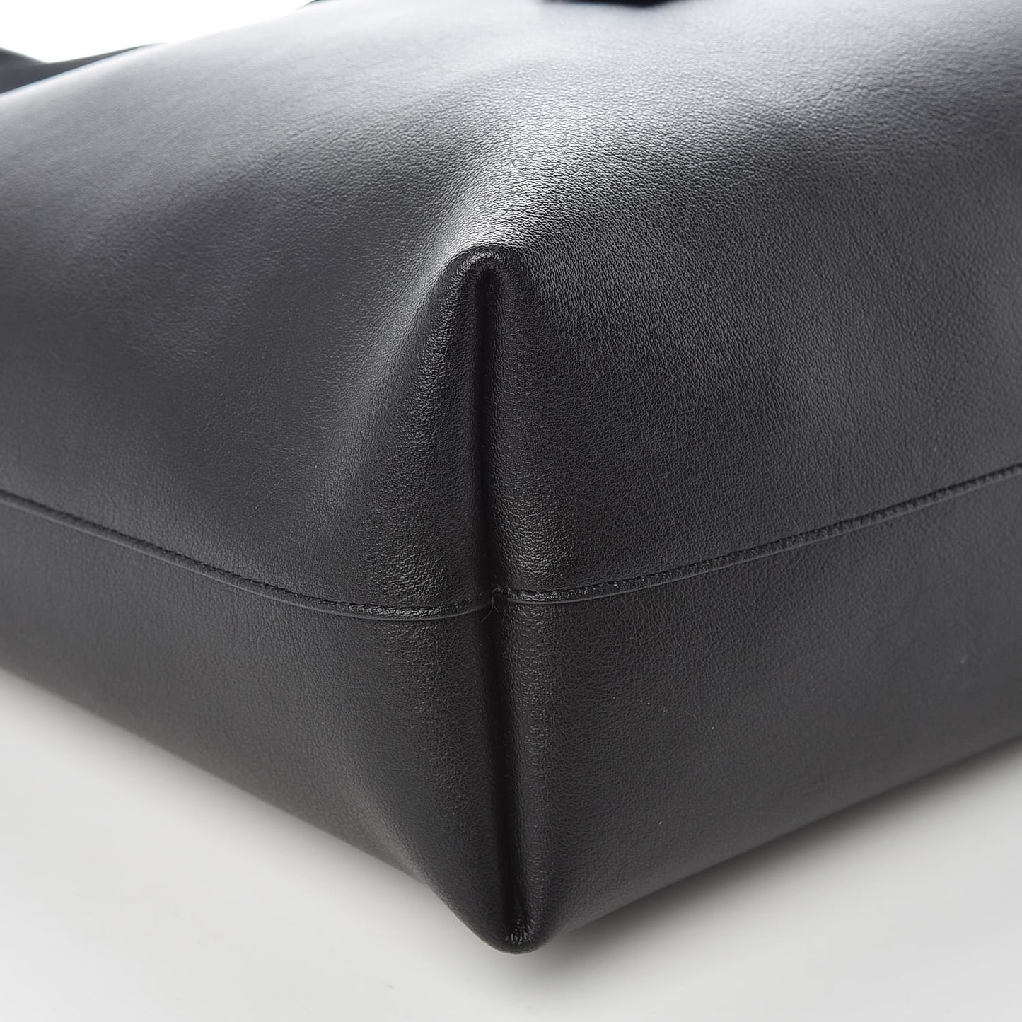 Calfskin Large Shopping Tote Black