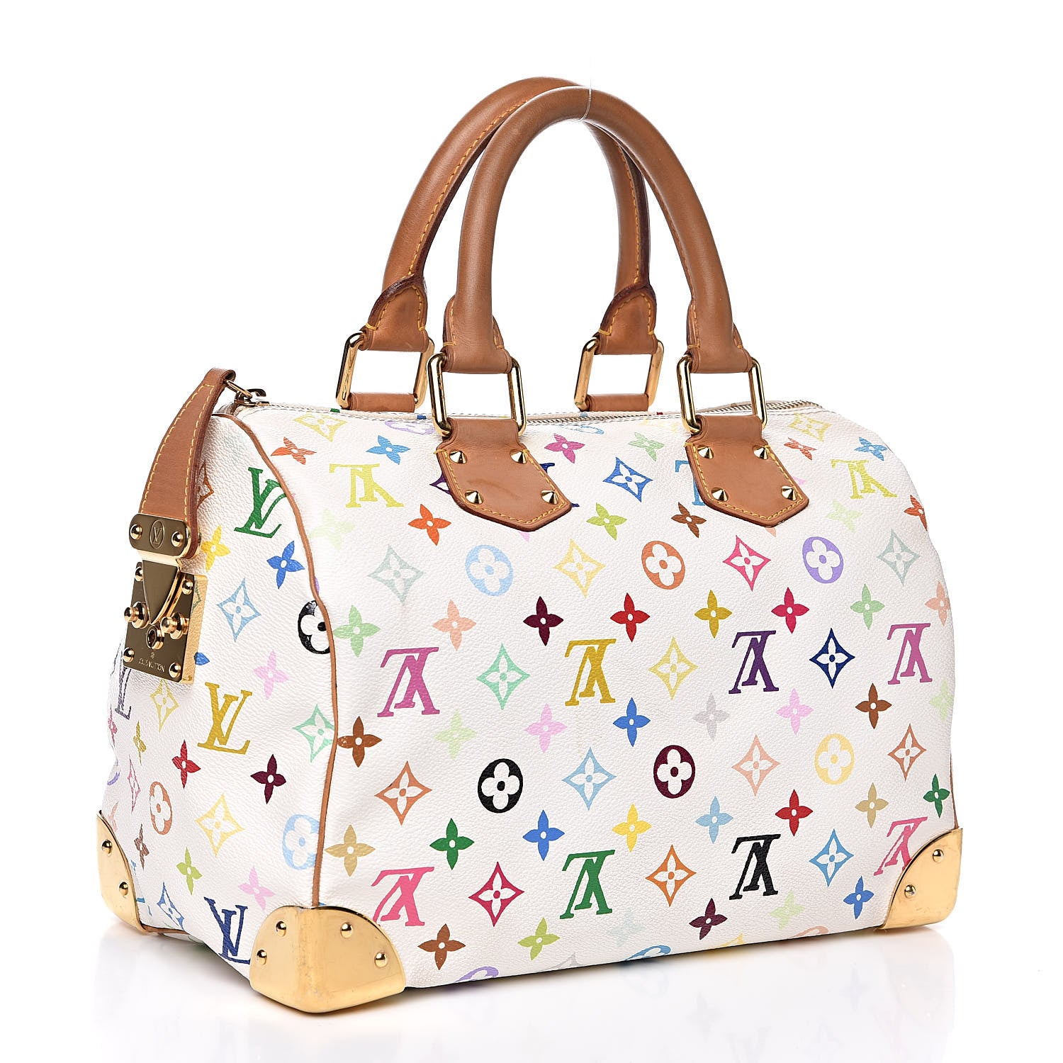 Louis Vuitton Monogram Multicolor Speedy 30 White 3 of 16