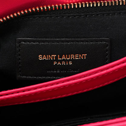 Saint Laurent Calfskin Y Quilted Monogram Toy Loulou Crossbody Bag Freesia 7 of 10
