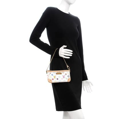 Louis Vuitton Monogram Multicolor Pochette Milla MM White 2 of 8