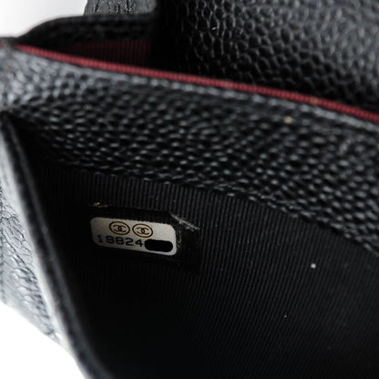 Chanel Caviar Quilted Flap Card Holder Black 8 of 8