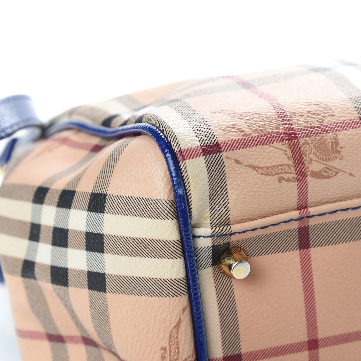 Haymarket Check Small Canterbury Tote Brilliant Blue
