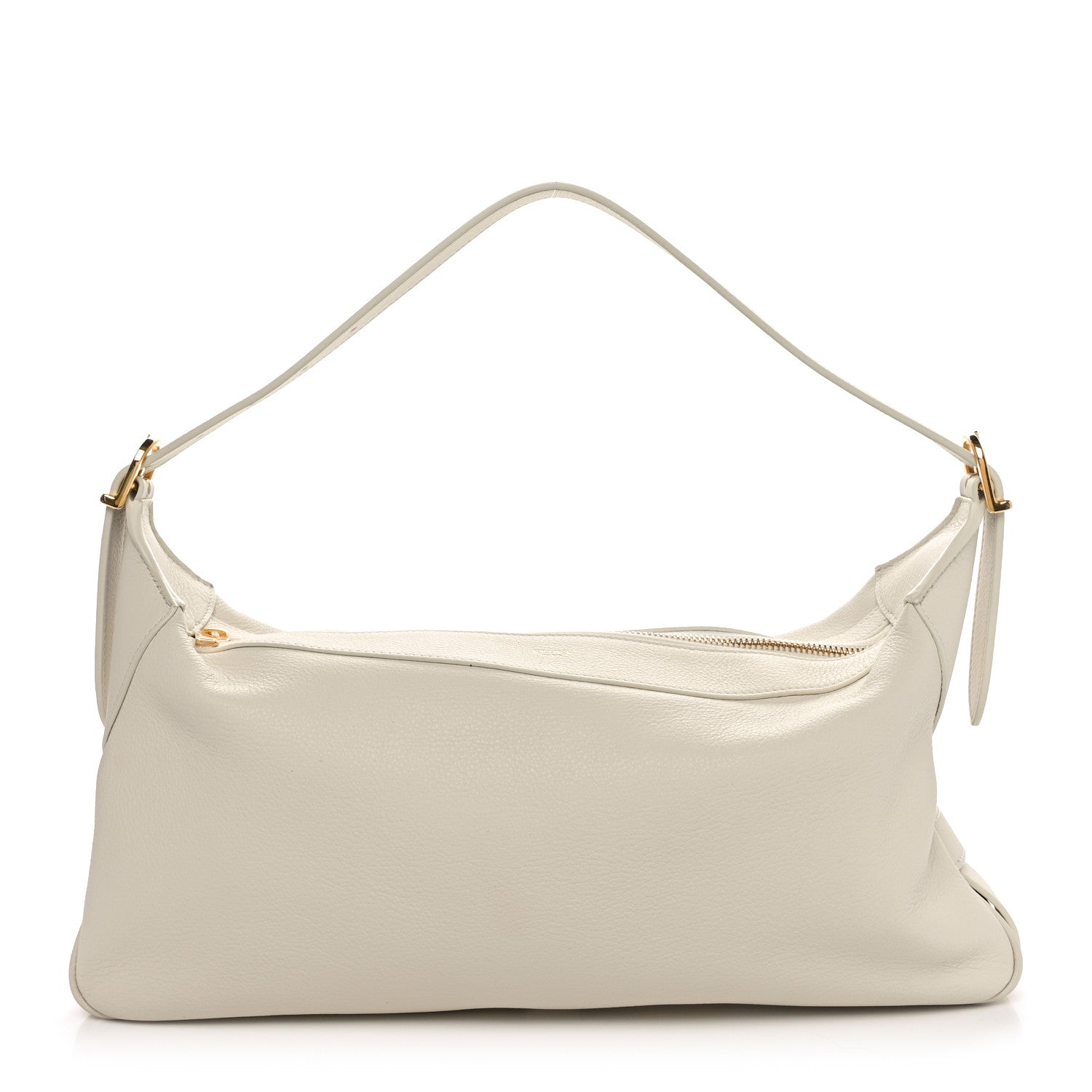 Celine Supple Calfskin Medium Romy Shoulder Bag Rice 1 of 11