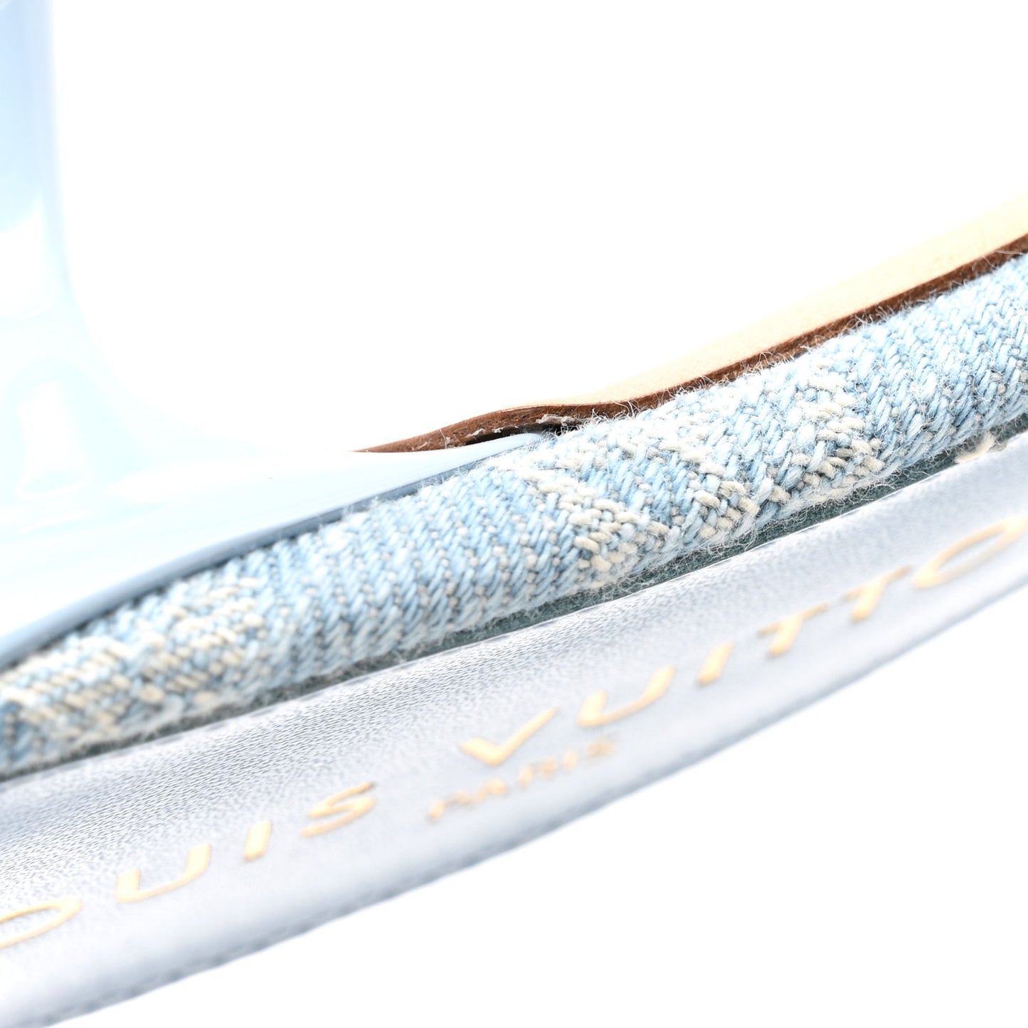 Denim Monogram Neo Revival Mules 39 Light Blue
