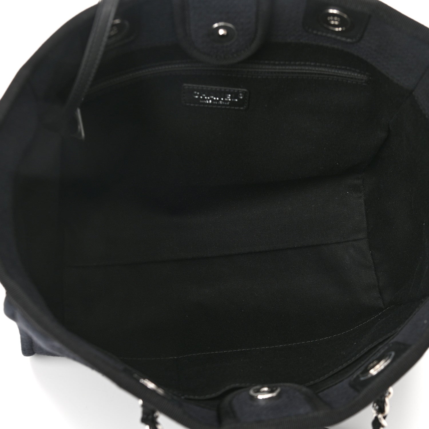 Chanel Mixed Fibers Small Deauville Tote Black 6 of 12