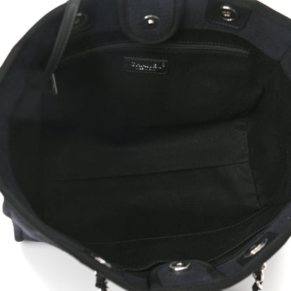 Chanel Mixed Fibers Small Deauville Tote Black 6 of 12