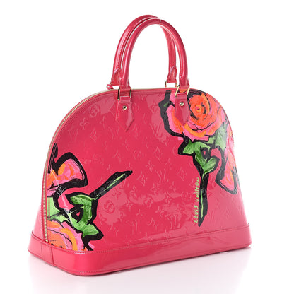 Louis Vuitton Vernis Roses Alma MM Rose Pop 3 of 8